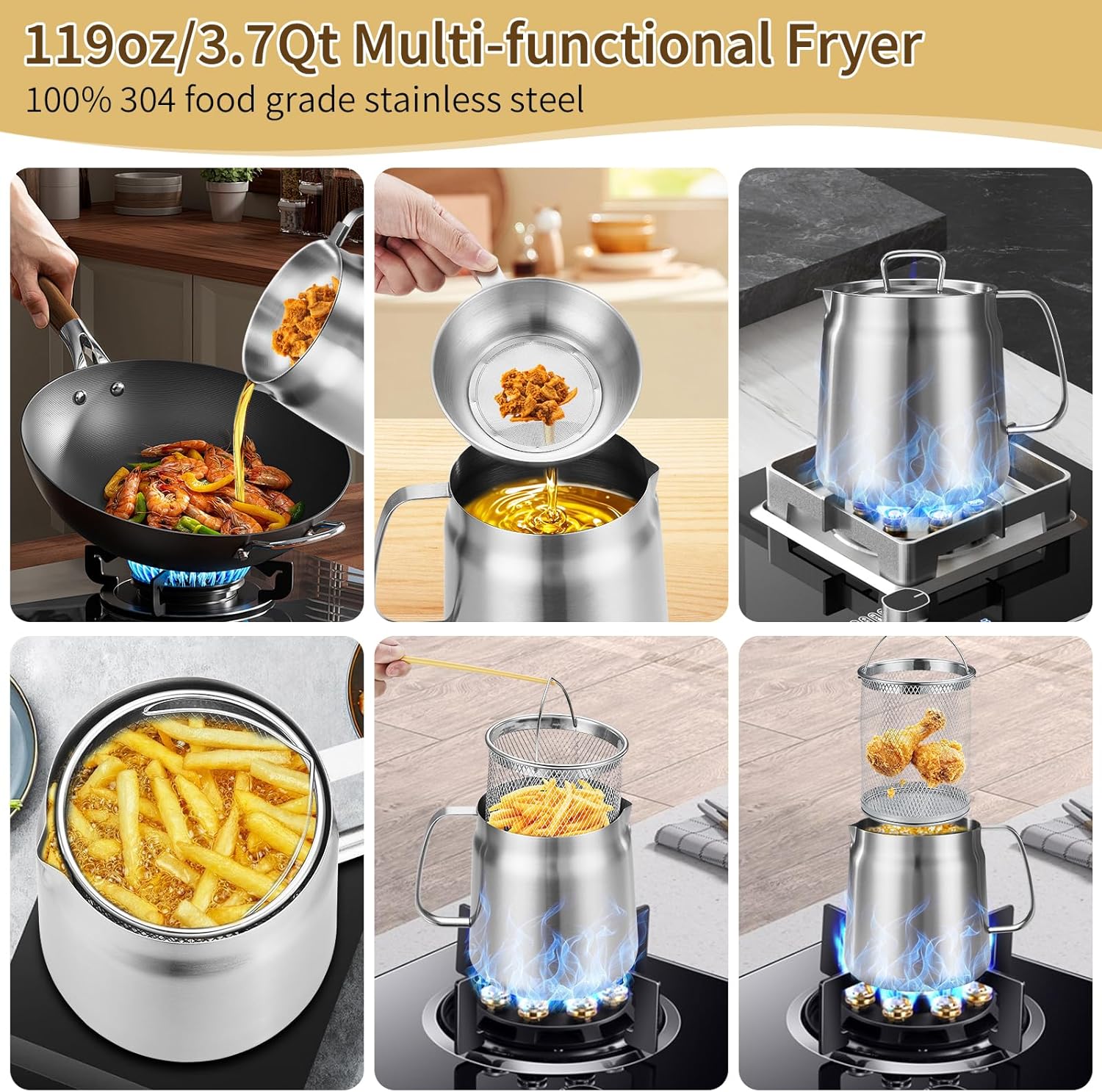 Stovetop Deep Fryer Pots with Baskets: 304 Stainless vs. Aluminum, and Why the Basket Matters as Much as the Pot